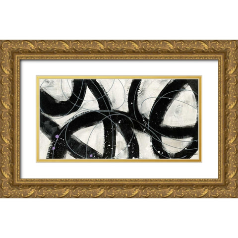 In the Maze V Gold Ornate Wood Framed Art Print with Double Matting by Davies, Jane