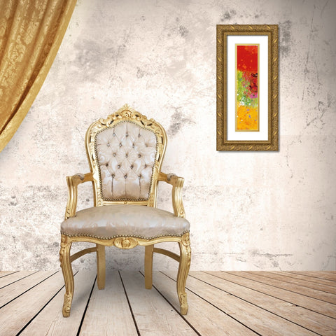 Lots of Color Gold Ornate Wood Framed Art Print with Double Matting by Davies, Jane