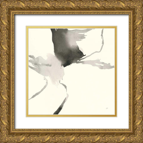 Gesture II Gold Ornate Wood Framed Art Print with Double Matting by Paschke, Chris