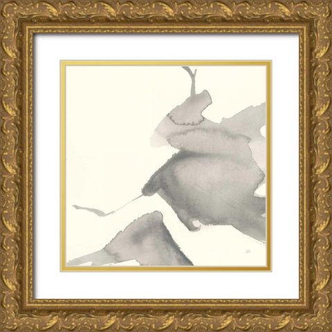 Gesture III Gold Ornate Wood Framed Art Print with Double Matting by Paschke, Chris