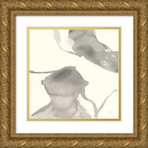 Gesture IV Gold Ornate Wood Framed Art Print with Double Matting by Paschke, Chris