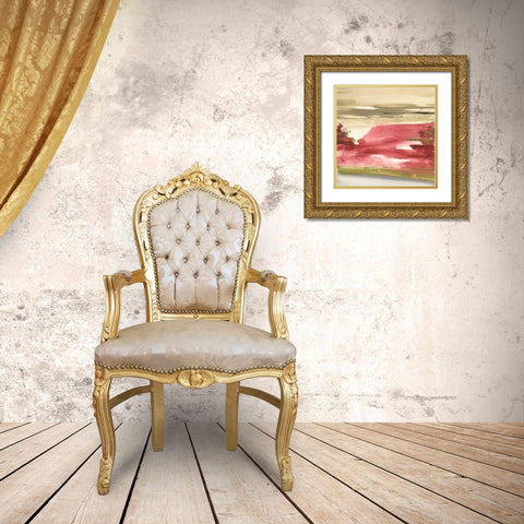 Red Rock I Gold Ornate Wood Framed Art Print with Double Matting by Paschke, Chris