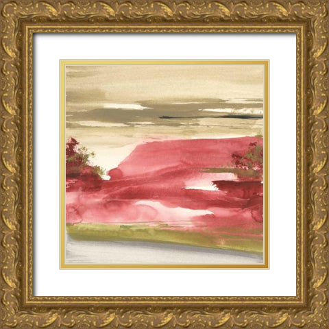 Red Rock I Gold Ornate Wood Framed Art Print with Double Matting by Paschke, Chris