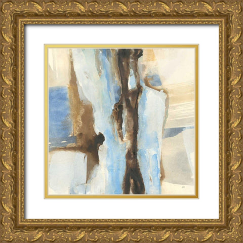 River Run I Gold Ornate Wood Framed Art Print with Double Matting by Paschke, Chris
