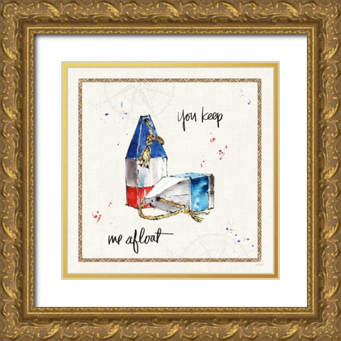 Coastal Buoys VI Gold Ornate Wood Framed Art Print with Double Matting by Tavoletti, Anne