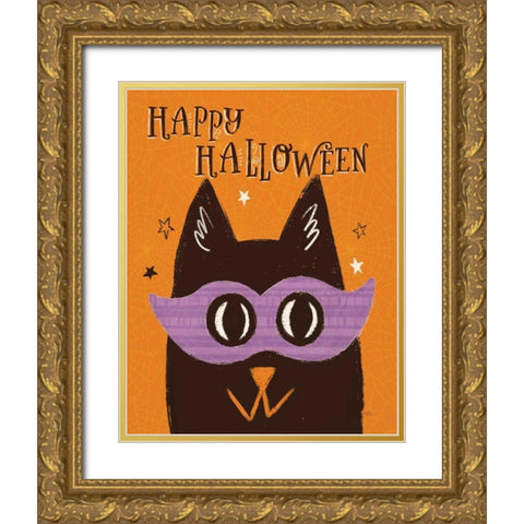 Spooktacular XIII Gold Ornate Wood Framed Art Print with Double Matting by Penner, Janelle