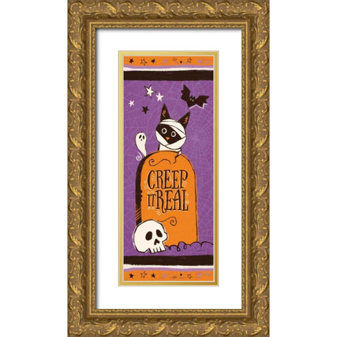 Spooktacular XIV Gold Ornate Wood Framed Art Print with Double Matting by Penner, Janelle