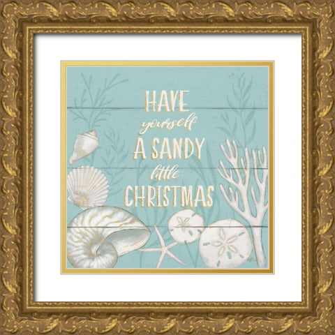 Tranquil Morning III Christmas Gold Ornate Wood Framed Art Print with Double Matting by Penner, Janelle