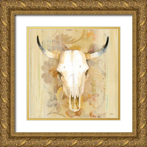 Hers Crop Gold Ornate Wood Framed Art Print with Double Matting by Hristova, Albena