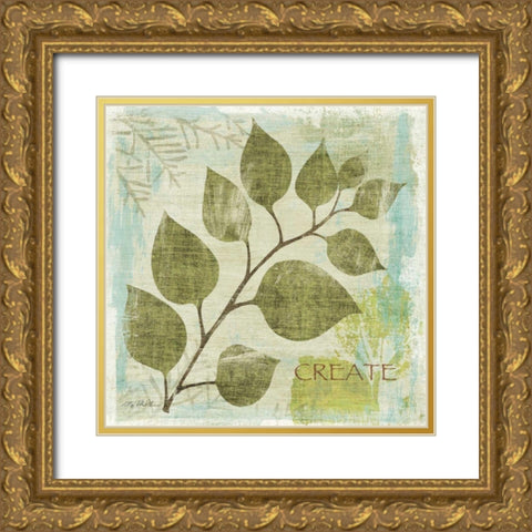 Woodland Thoughts III Gold Ornate Wood Framed Art Print with Double Matting by Mullan, Michael