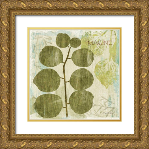 Woodland Thoughts I Gold Ornate Wood Framed Art Print with Double Matting by Mullan, Michael