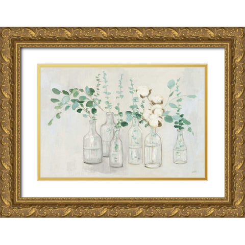 Summer Cuttings III v2 Gold Ornate Wood Framed Art Print with Double Matting by Purinton, Julia
