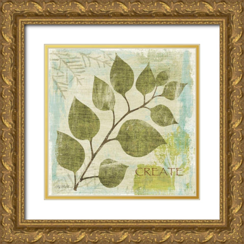 Woodland Thoughts III Gold Ornate Wood Framed Art Print with Double Matting by Mullan, Michael