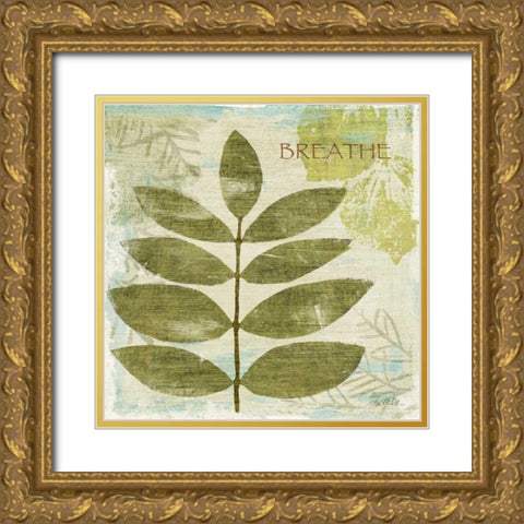 Woodland Thoughts IV Gold Ornate Wood Framed Art Print with Double Matting by Mullan, Michael