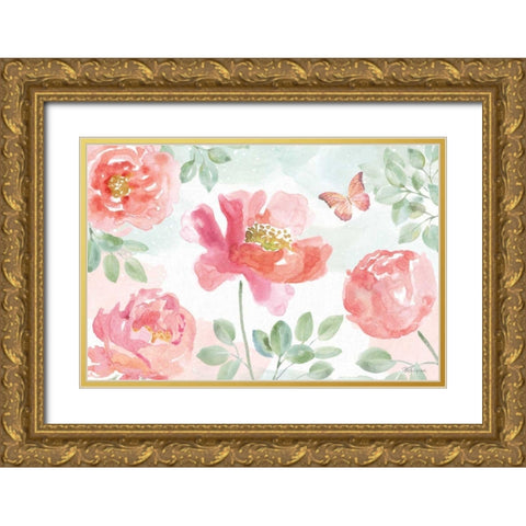 Watercolorful I Gold Ornate Wood Framed Art Print with Double Matting by Grove, Beth