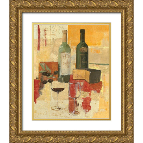 Contemporary Wine Tasting III Gold Ornate Wood Framed Art Print with Double Matting by Tillmon, Avery