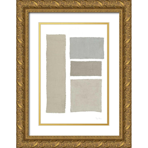Painted Weaving III on White v2 Gold Ornate Wood Framed Art Print with Double Matting by Rhue, Piper