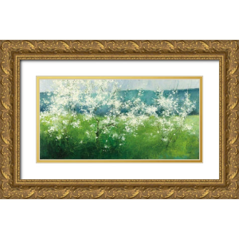 Mountain Spring Gold Ornate Wood Framed Art Print with Double Matting by Purinton, Julia