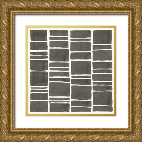 Graphics VII Gold Ornate Wood Framed Art Print with Double Matting by Paschke, Chris