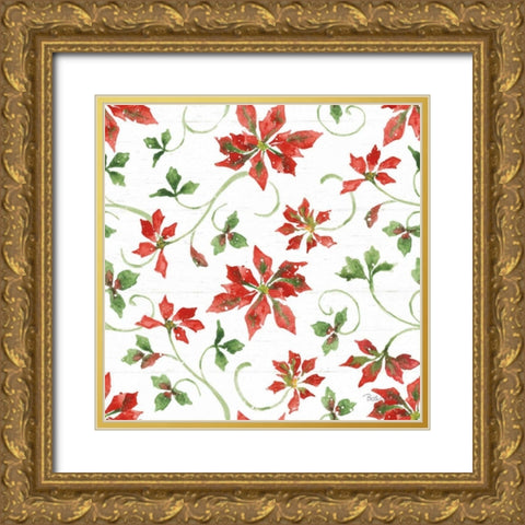 Farmhouse Holidays Step 04 Gold Ornate Wood Framed Art Print with Double Matting by Grove, Beth