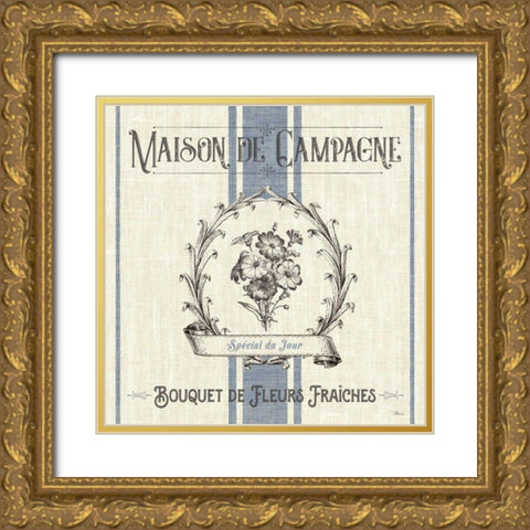 French Farmhouse IV Gold Ornate Wood Framed Art Print with Double Matting by Pela Studio