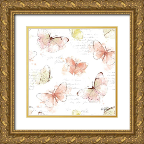 Painting Paris Step 02 Gold Ornate Wood Framed Art Print with Double Matting by Pertiet, Katie