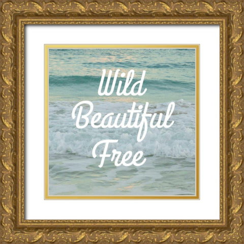 Wild Beautiful Free Gold Ornate Wood Framed Art Print with Double Matting by Schlabach, Sue