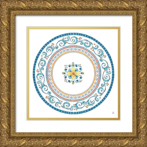Mediterranean Breeze VII Gold Ornate Wood Framed Art Print with Double Matting by Brissonnet, Daphne