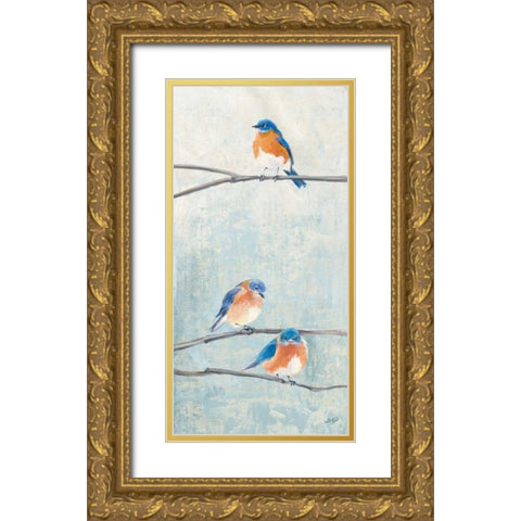 Hanging Out II Gold Ornate Wood Framed Art Print with Double Matting by Purinton, Julia