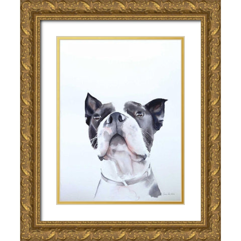 Bird Watching Gold Ornate Wood Framed Art Print with Double Matting by Valle, Aimee Del