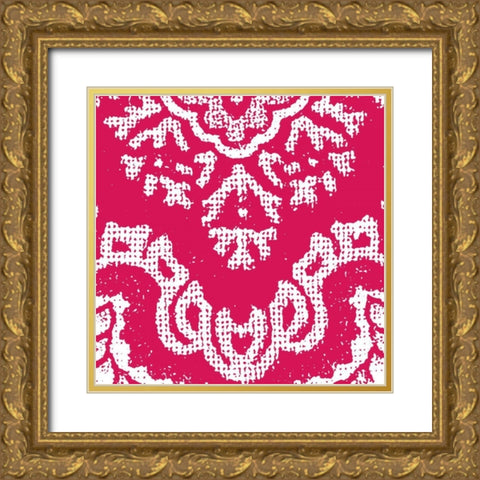 Boho Bright I Gold Ornate Wood Framed Art Print with Double Matting by Wild Apple Portfolio