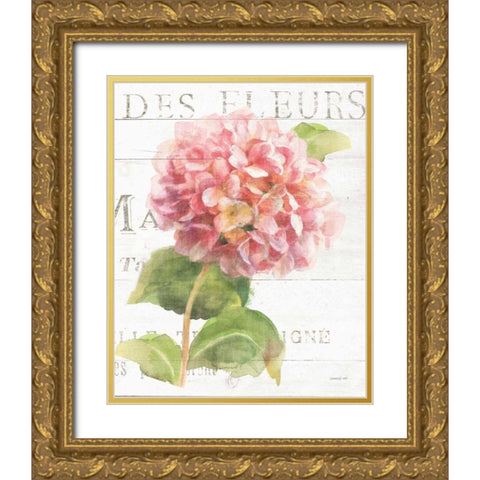 Maison des Fleurs VII Gold Ornate Wood Framed Art Print with Double Matting by Nai, Danhui