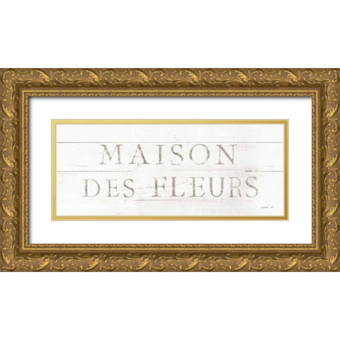 Maison des Fleurs IX Gold Ornate Wood Framed Art Print with Double Matting by Nai, Danhui