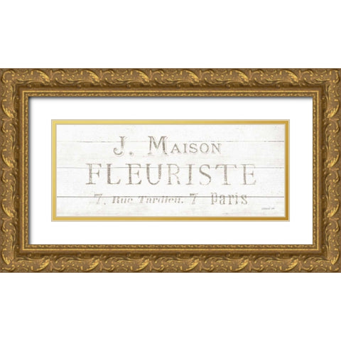 Maison des Fleurs X Gold Ornate Wood Framed Art Print with Double Matting by Nai, Danhui