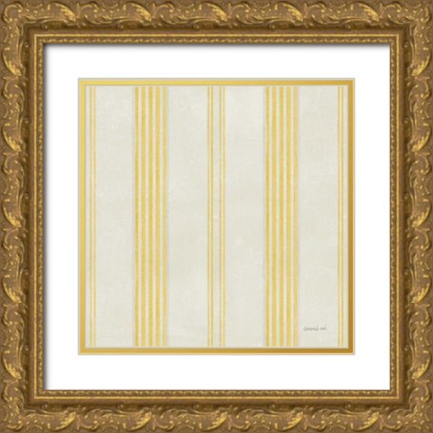 Maison Des Fleurs Pattern IVC Gold Ornate Wood Framed Art Print with Double Matting by Nai, Danhui