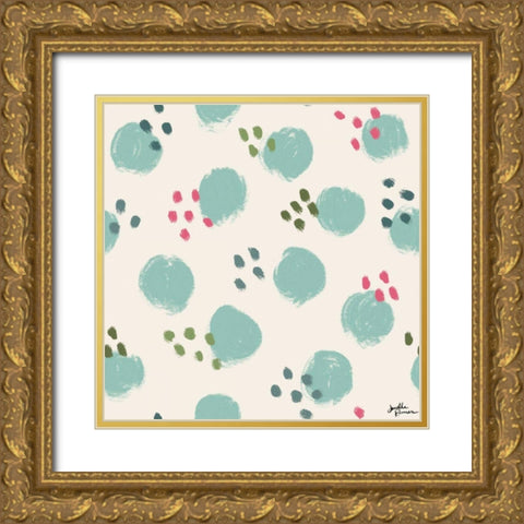 Live in Bloom Step 03A Gold Ornate Wood Framed Art Print with Double Matting by Penner, Janelle