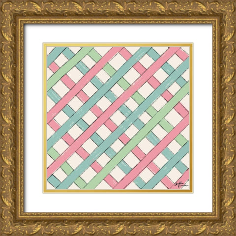 Live in Bloom Step 07A Gold Ornate Wood Framed Art Print with Double Matting by Penner, Janelle