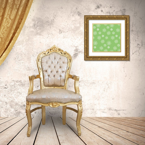 Holiday Paws Step 04E Gold Ornate Wood Framed Art Print with Double Matting by Grove, Beth