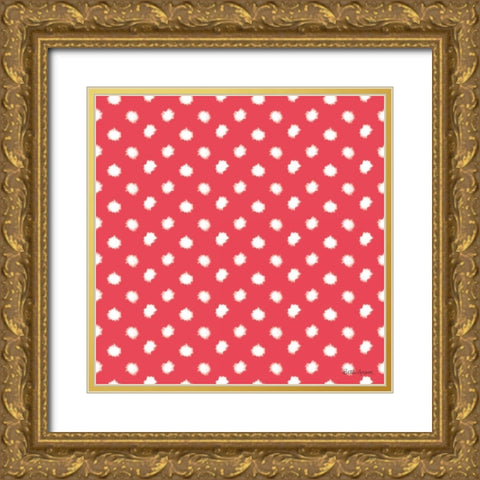 Holiday Paws Step 06C Gold Ornate Wood Framed Art Print with Double Matting by Grove, Beth