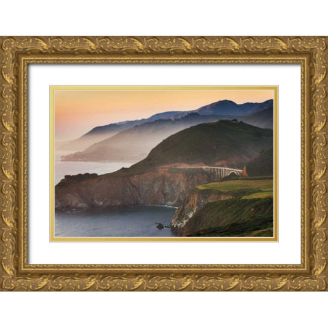 Big Sur I Gold Ornate Wood Framed Art Print with Double Matting by Majchrowicz, Alan