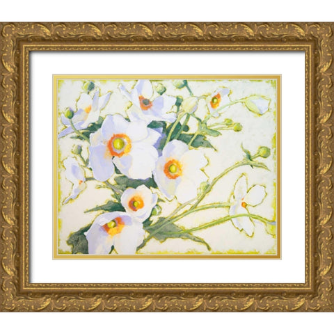 Morning Light has Broken Gold Ornate Wood Framed Art Print with Double Matting by Novak, Shirley