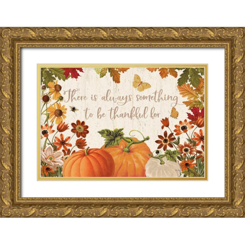 Fall Garden I Gold Ornate Wood Framed Art Print with Double Matting by Pertiet, Katie