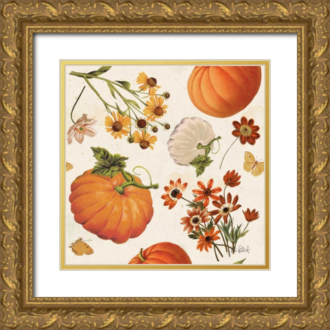 Fall Garden Step 01A Gold Ornate Wood Framed Art Print with Double Matting by Pertiet, Katie