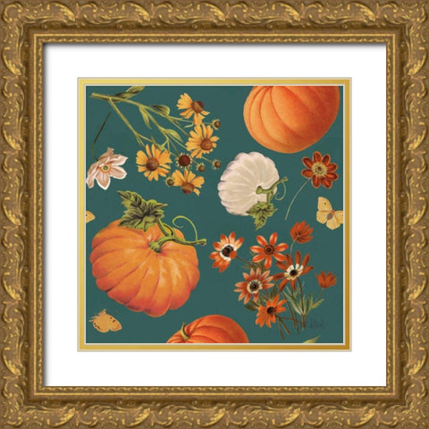 Fall Garden Step 01B Gold Ornate Wood Framed Art Print with Double Matting by Pertiet, Katie