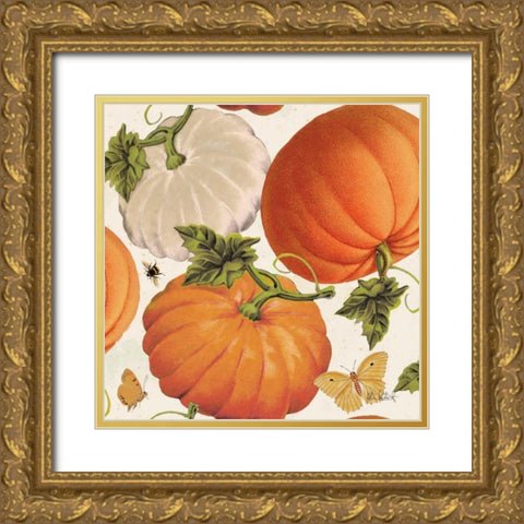 Fall Garden Step 03A Gold Ornate Wood Framed Art Print with Double Matting by Pertiet, Katie