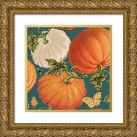Fall Garden Step 03B Gold Ornate Wood Framed Art Print with Double Matting by Pertiet, Katie