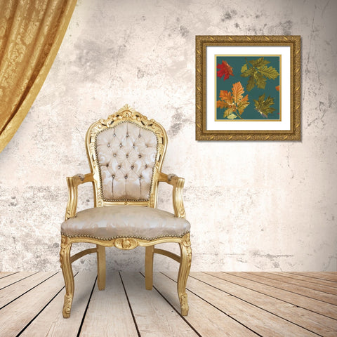 Fall Garden Step 04B Gold Ornate Wood Framed Art Print with Double Matting by Pertiet, Katie