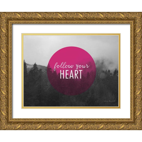 Bold Adventures II v2 Gold Ornate Wood Framed Art Print with Double Matting by Marshall, Laura