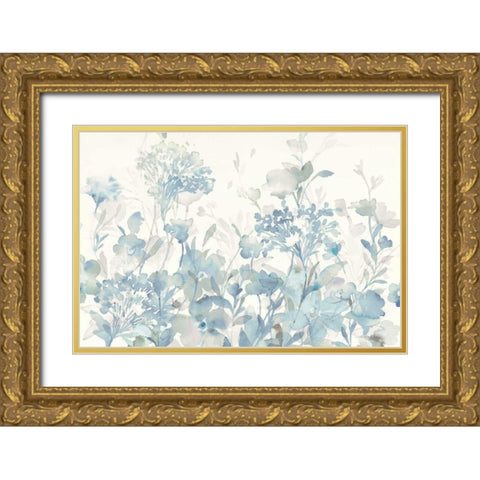 Translucent Garden Cool Crop Gold Ornate Wood Framed Art Print with Double Matting by Nai, Danhui