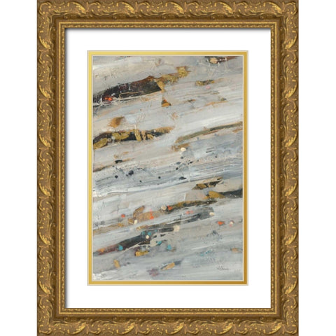 Lots of Layers II Gold Ornate Wood Framed Art Print with Double Matting by Hristova, Albena